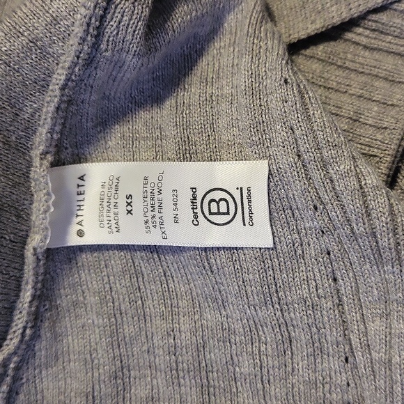 Athleta Solstice Wrap Gray XXS EUC - Picture 7 of 10